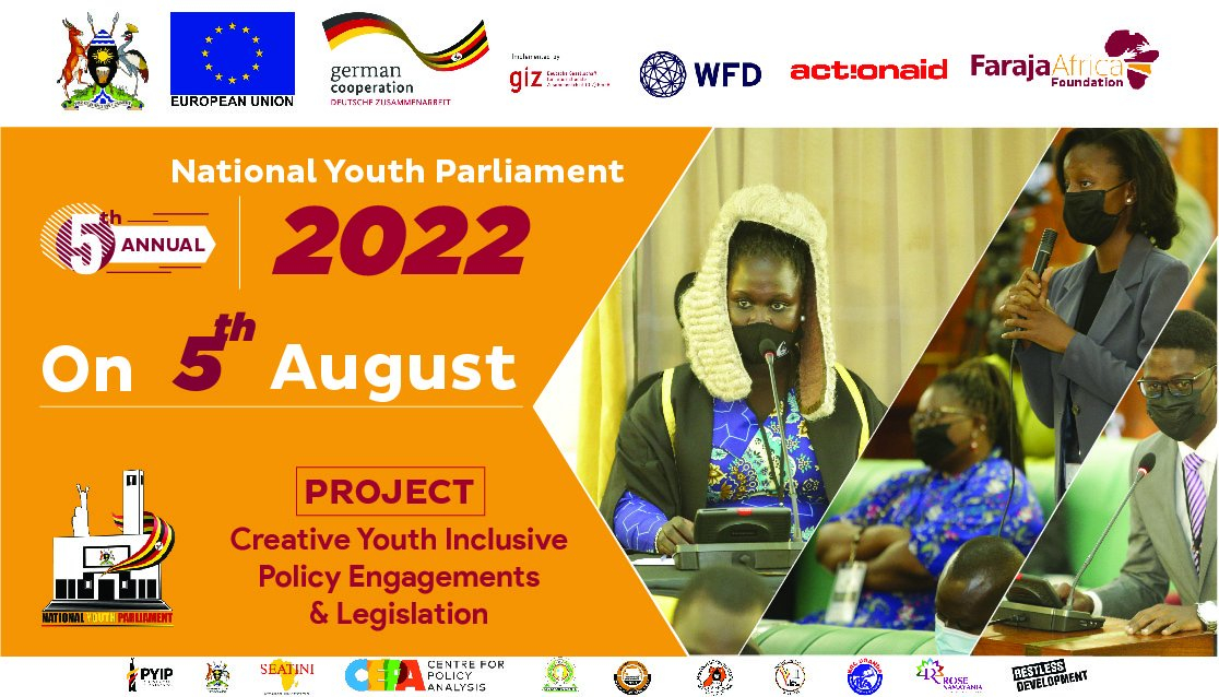 5th Annual National Youth Parliament in session at the Uganda